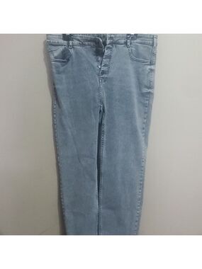 &denium Super Skinny High Waist Ankle Length Light Black Denim Jeans Size 14